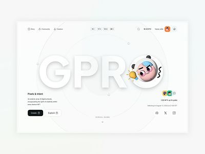 A minimal landing page landing page design minimal product design udesign ui