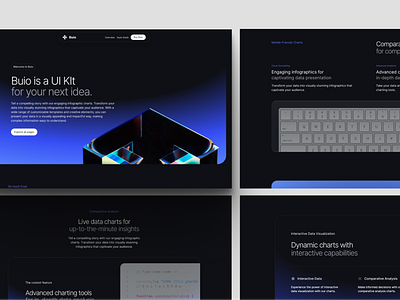 Buio astro buio dark mode gradient modern sexy tailwind tempplate theme