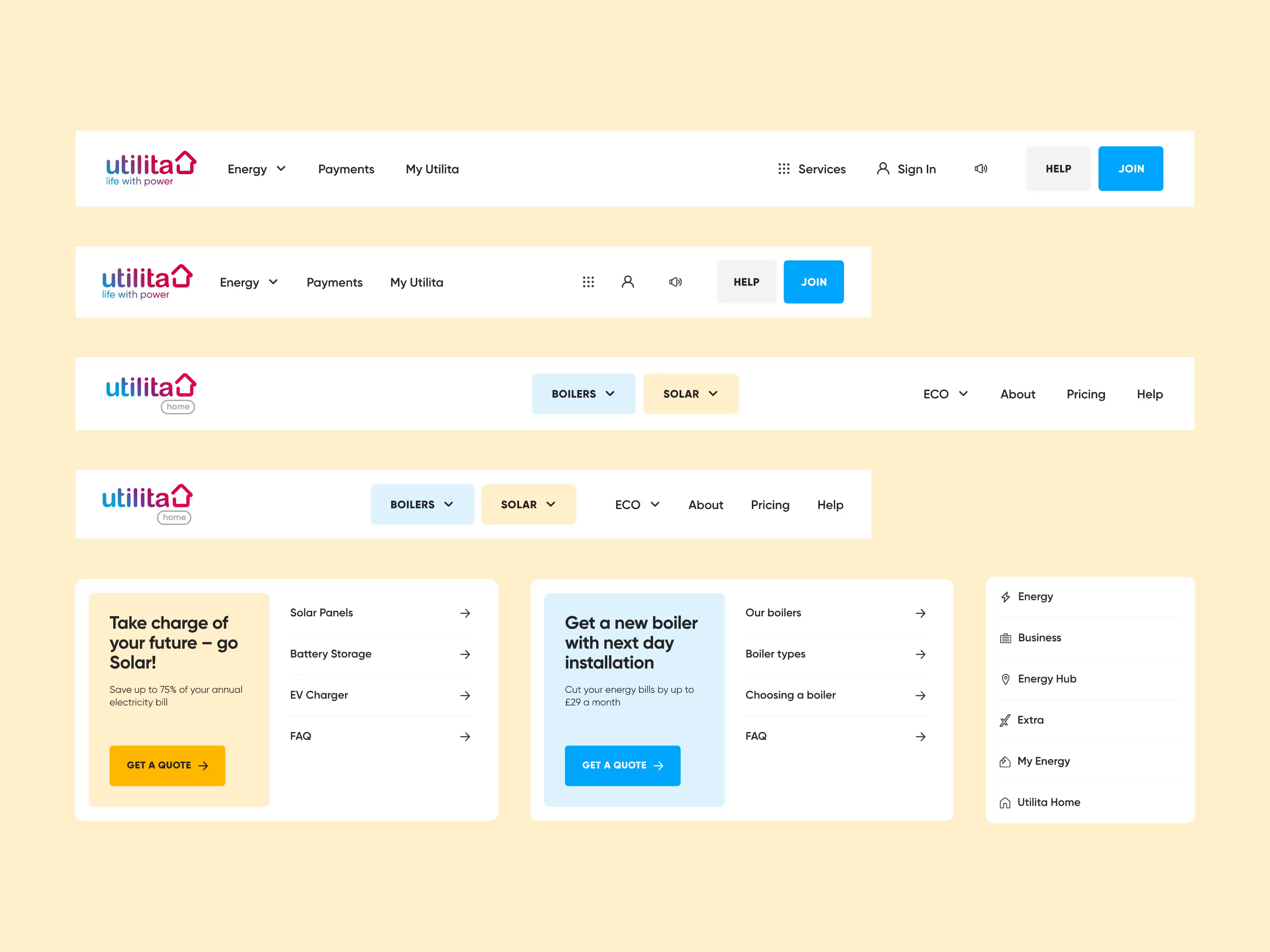 Utilita design system
