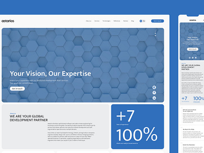 UI\UX Design & Development for Astarios | Software development 3d animation branding copywriting development graphic design graphic elements icons and elements it landing page design logo motion design motion graphics software development company ui ux ux writing website copywriting website design wordpress
