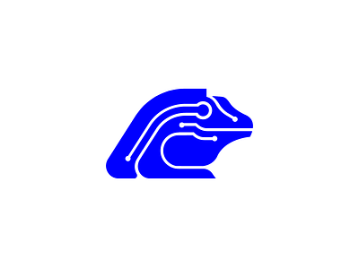 Blue Iguana blue branding cyber eye geometric head icon iguana inspiration lines lizard logo mechanic motherboard nature simple software symbol tech technology