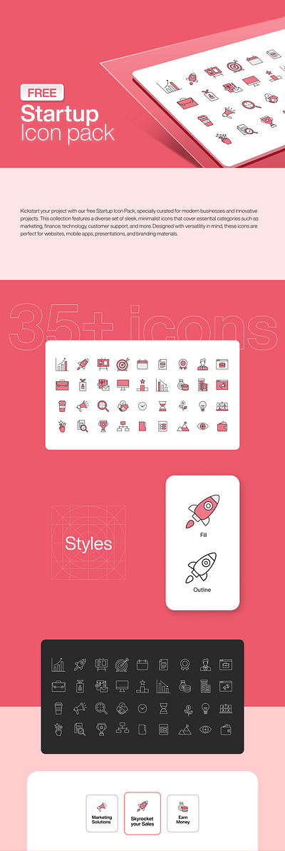 Free startup icon pack app branding figma freebies icon pack iconpack icons mohdshan startup icons startupicon ui uiux website