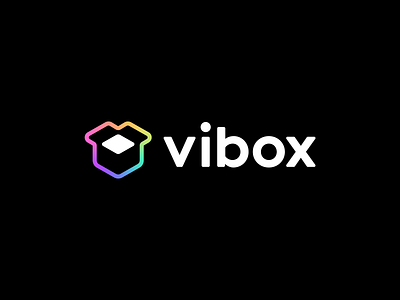 vibox box box logo branding colourful colourful logo gradient logo iconic logo logo logo design logo designer modern logo negative space logo pack rgb simple logo startup startup logo storage vivid logo