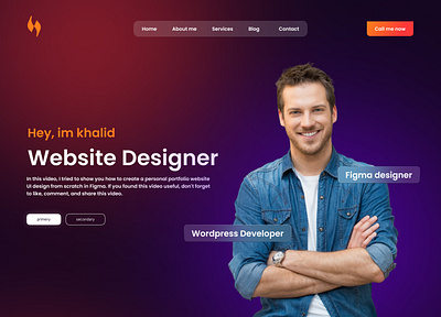 web designer portfolio designer developer ui ux webdesign website wordpress