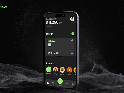 Mobile App | bank Inflow | Figma Design adobe photoshop banking branding design figma illustrator mobile app mobile design prototyping ui ui design user experience ux uxui design web design