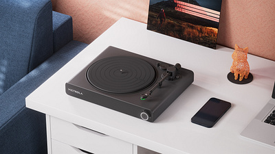 Victrola Stream Onyx Turntable 3dart 3dmodeling 3drendering 3dvisualization aftereffects artwork branding c4dart cgi cinema4d digitalart hardsurfacemodeling octanerender productdesign render victrola victrolarecordplayer visualart