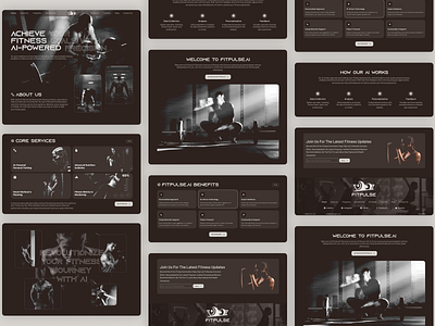 FitPulse 💪 fitnessdesign fitnessjourney gymwebsite healthandwellness trainerprofiles uiux webdesign workoutmotivation