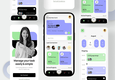 Task Management App Design app design best design figma mobile app design task task app task management app ui ui design uiux ux design