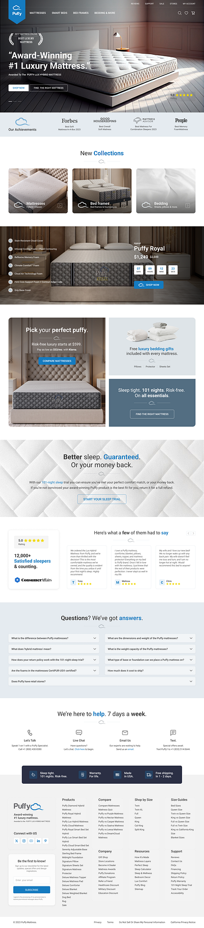 Mattress Ecommerce Website branding design ecommerce estore graphic design illustration luxury shopping store ui ui design ux