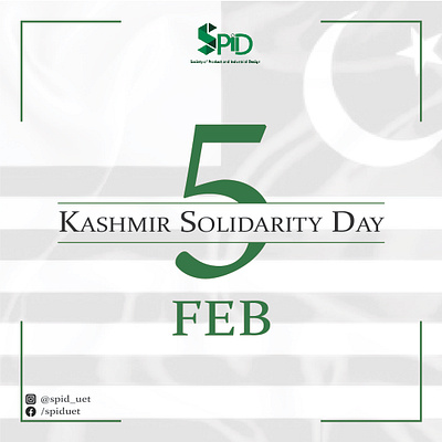 SPID Celebrates Kashmir Day: Solidarity and Awareness graphic design kashmirday kashmirday2024 kashmirpostdesign kashmirsolidarityday standwithkashmir