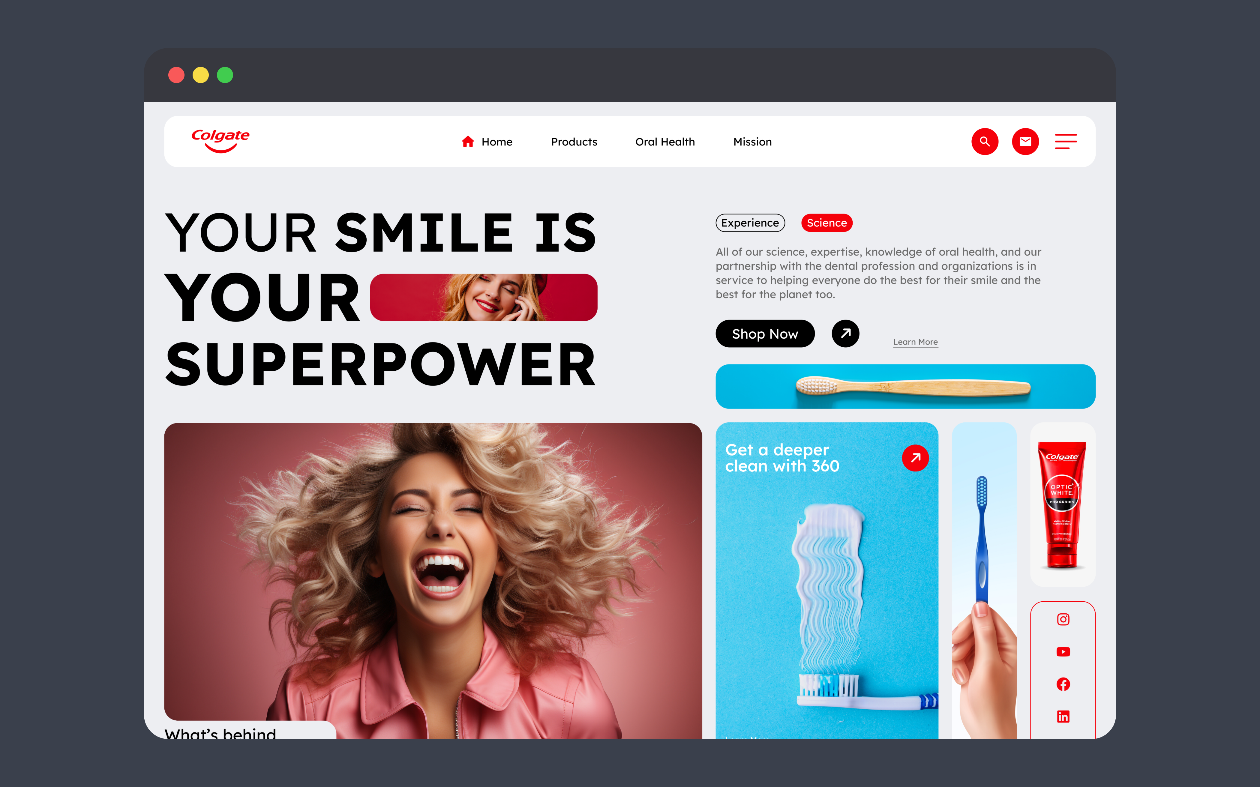 Colgate Landing Page Redesign by Rahul Kumar on Dribbble