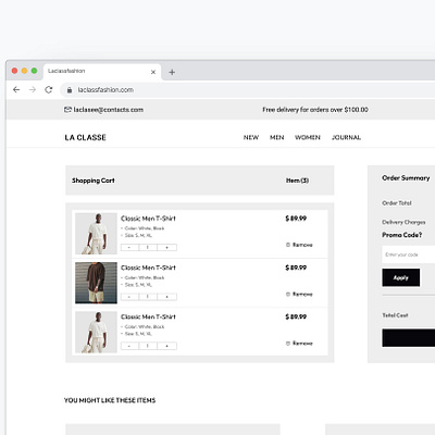 Cart page - E-commerce cartpage design ecommerce productdesign productpage ui ux web