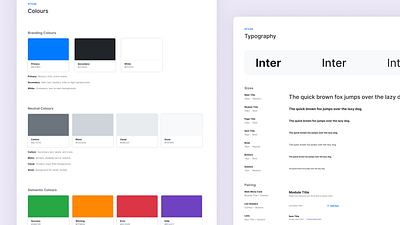 Colours and Typography color colour design design system foundations library scheme styles system system thinking typography ui ux