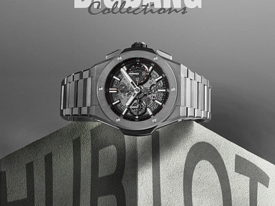 Hublot - BigBang Collections Poster Design 3d branding graphic design hublot logo manipulation motion graphics ui watch