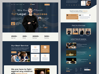 Advocate Law Firm landing page Design adivser advocate agency attorney familylaw header hire lawyer justice landing page law firm landing page law landing page design law website lawfirm lawschoo lawyer legal minimal service testimonials uiux