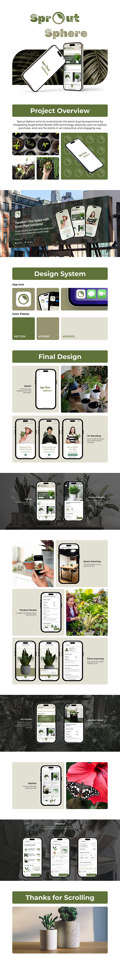 Sprout Sphere app ui appdesign arinnovation arplant arvr augmentedreality flowerings plant scan plantapp plantcare plants smartgardening sproutsphere techfornature uiux zignuts zignutstechnolab