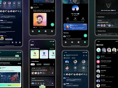 Game/voice social APP UIUX design