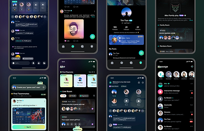 Game/voice social APP UIUX design