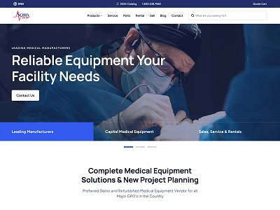 Medical Device Ecommerce Website Redesign & Development branding design ui ux webdesign website website design website redesign