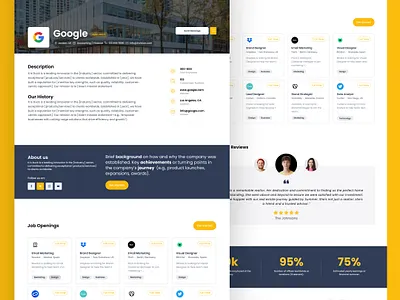 Job Portal Landing Page Design career website clean design creative design creative ui digital recruitment employment platform interactive design job board design job listings ui job portal landing page job search platform minimalist design modern web design online jobs recruitment website responsive layout uiux design user experience user interface design web design