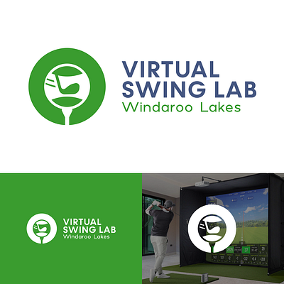 Virtual Swing Lab Golf Logo logo