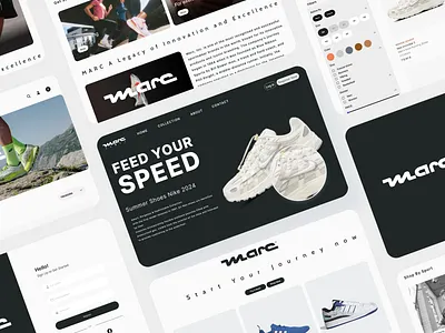 MARC SHOE Website branding ui ux web