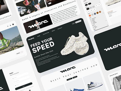 MARC SHOE Website branding ui ux web