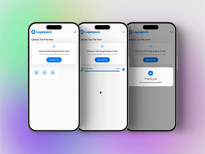 File Uploader (Drag & Drop) animation app browse file drag and drop drag and drop ui mobile product design ui upload upload app uiux upload ui ux