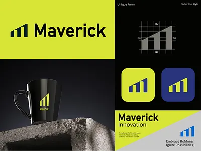 Maverick Design branding design graphic design logo mlogo victor wordmark