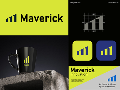 Maverick Design branding design graphic design logo mlogo victor wordmark
