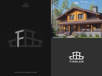 Finnalm architecture brand branding construction company finnish finnlam house identity logo logo design logotype