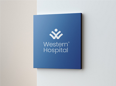 Western Hospital Logo Design, Medical, Health branding clean corporate design digital elegant graphic design hospital logo medical minimal online