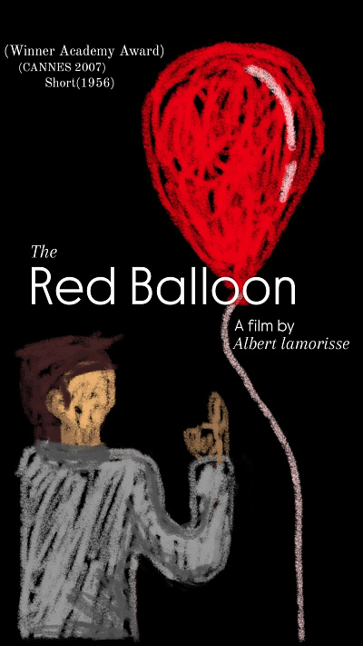 The Red Balloon 🎈 branding design french movie graphic design illustration movie movie art movie poster pop culture sketch typography