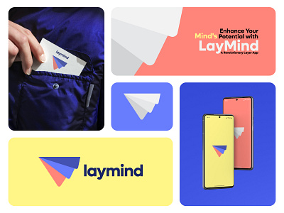 Laymind Visual Identity ai app brain logo brand design brand identity branding design layer layer logo logo mind mind logo minimal modern logo tech