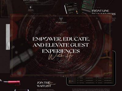 Vantero animation brand branding drink identity logo luxury responsive ui web wine