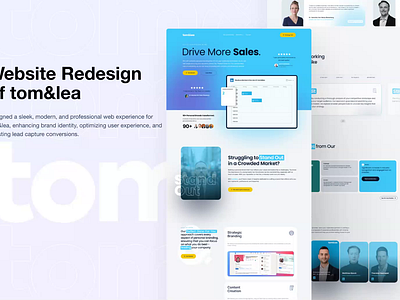 Website Redesign of tom&lea - Personal Branding Service animation content strategy creative developer landing page design uiux ux design web design