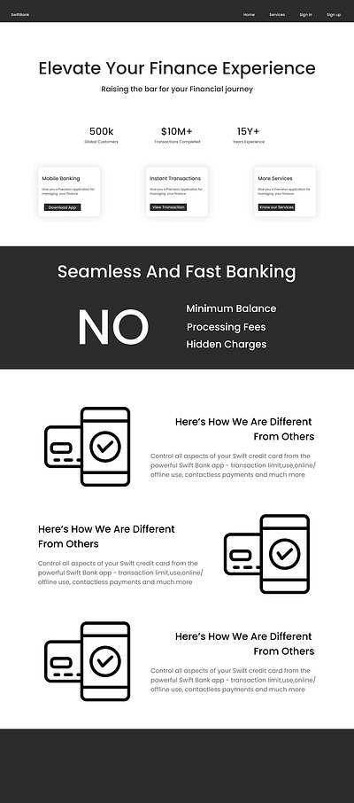 Banking Web UI app branding design minimal minimalist simple design ui