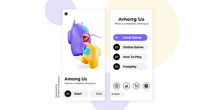 Among us Redesign app clean ui minimal redesign simple design ui