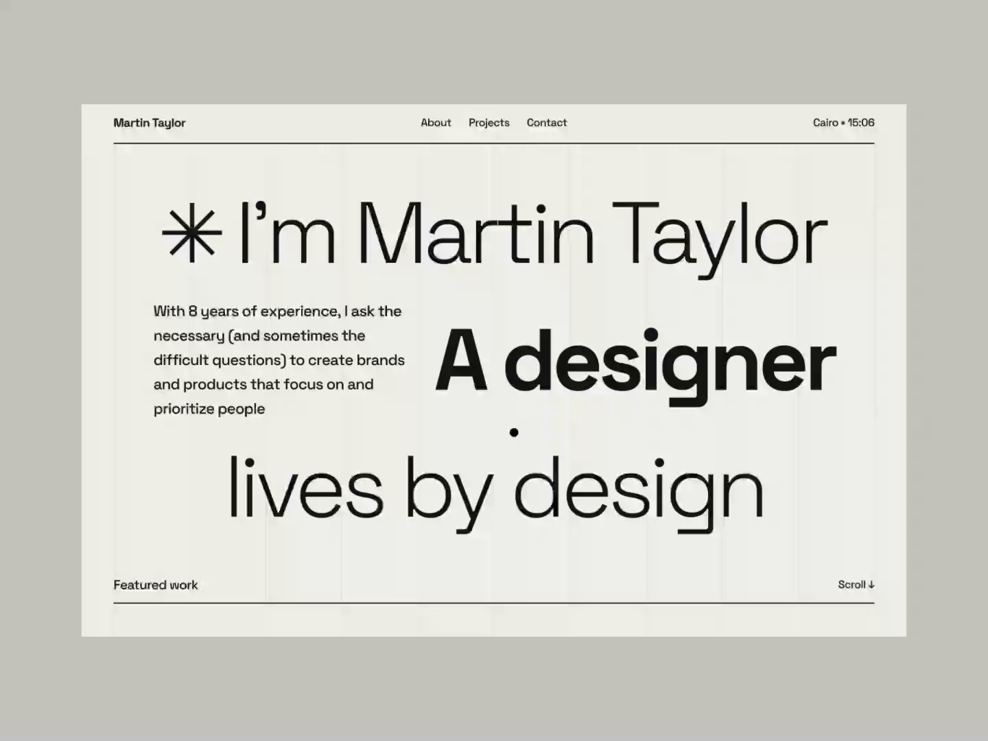 Example of Landing Page In Framer (Design & Dev)
