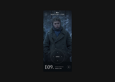 Masters of the Air - Interaction Preview animation apple tv concept masters of the air mobile motion graphics ui