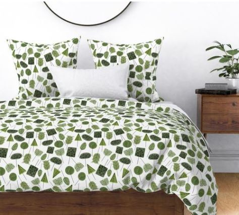 Mid-Century Modern Doodle Trees 1950s 1960s abstract abstract trees design doodle doodle trees hand drawn midcentury modern pattern repeat seamless surface pattern surface pattern design trees