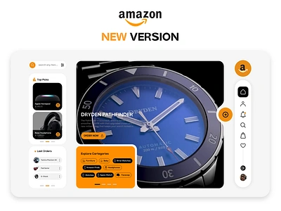 Amazon new Look amazon branding graphic design illustration ui