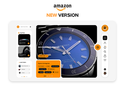 Amazon new Look amazon branding graphic design illustration ui