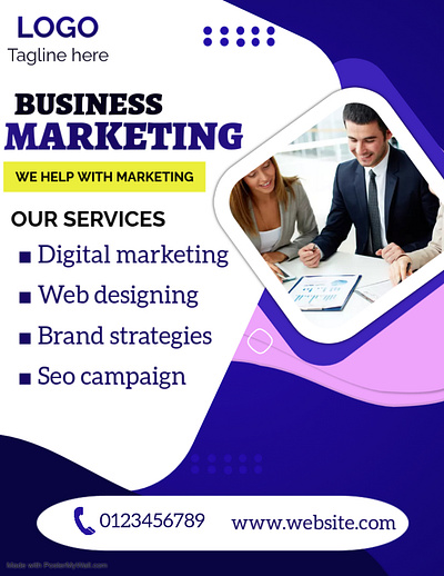 Business Marketing Poster branding bu design graphic design illustration logo poster poster design