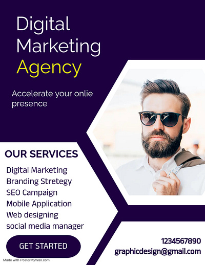 Digital Marketing Agency Poster branding deign design digital marketing graphic design instagram poster poster poster design social media social media poster