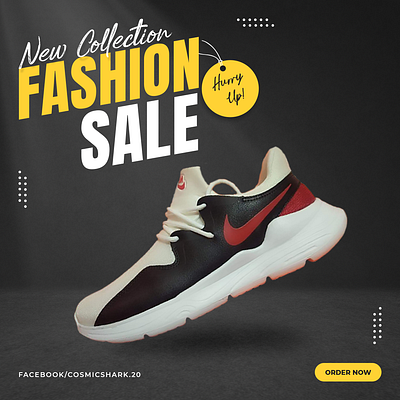 Sneakers Sale Poster for Web adobe photoshop banner design graphic design poster design product marketing design sale design social media design