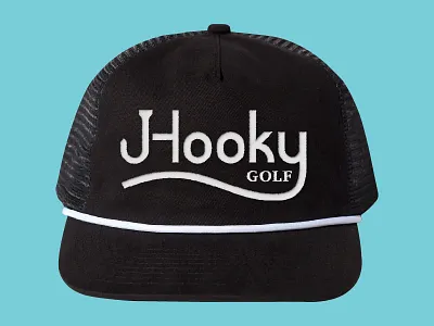 Hooky Golf Logo Hat branding cap design fasion golf hat logo