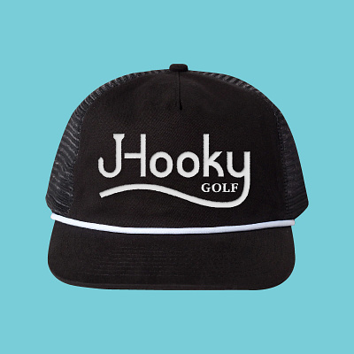 Hooky Golf Logo Hat branding cap design fasion golf hat logo