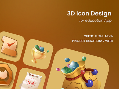 3D Icon design for Education App 3d illusration branding design graphic design icon illustration logo ui vector