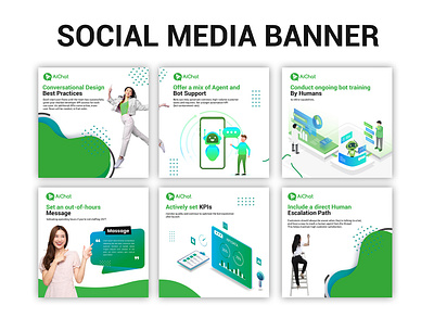 Social Media Post Design ai bot ai chat animation banner design banner mockup set bot branding chat bot createspace cover creative designs design facebook post graphic design illustration instagram post modern banner modern banner design post design social media design social media post design